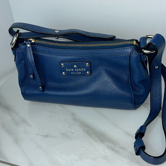 Kate Spade Royal Blue pebble leather AUTHENTIC bag
